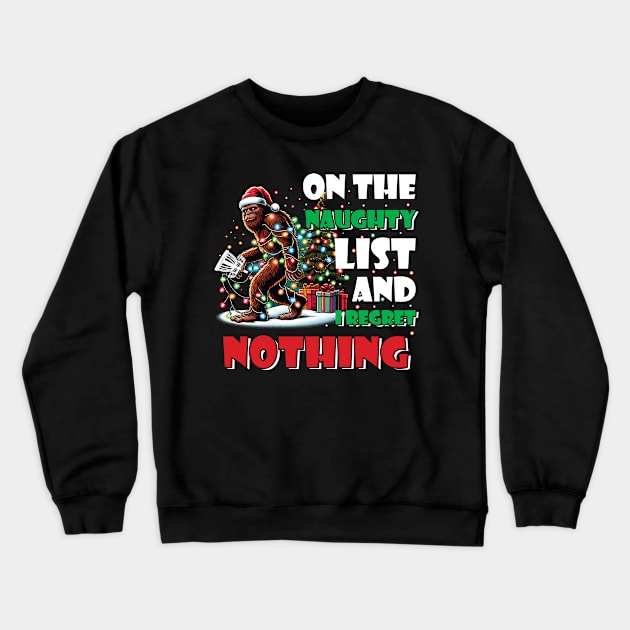 Bigfoot Christmas Golf Shirt Crewneck Sweatshirt by Schoenberger Willard